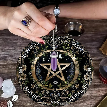Celestial Moon Pendulum Board for Ritual Divination-MoonChildWorld