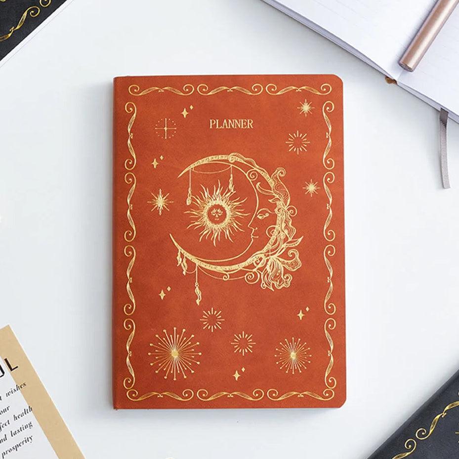 Celestial Sun & Moon Calendars Planner Handwriting Notebook For Wiccan Pagan-MoonChildWorld