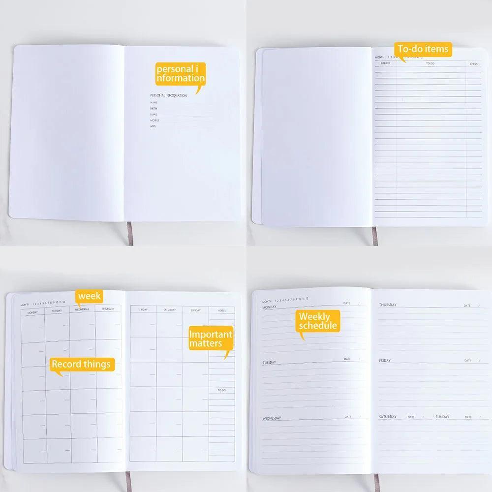 Celestial Sun & Moon Calendars Planner Handwriting Notebook For Wiccan Pagan-MoonChildWorld