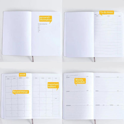 Celestial Sun & Moon Calendars Planner Handwriting Notebook For Wiccan Pagan-MoonChildWorld