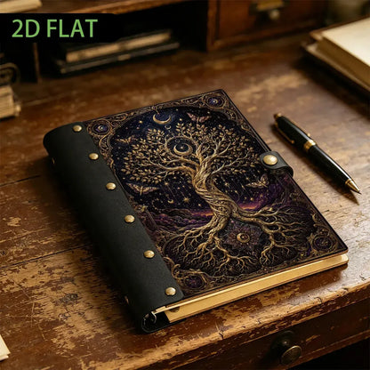Celestial Tree of Life Moon Star Journal - pagan Book of Shadows - MoonChildWorld