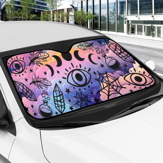Celestial moon phases Car Sun Shade-MoonChildWorld