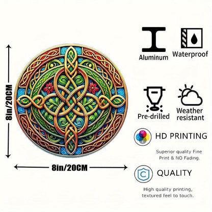 Celtic Knot Metal Sign Witchcraft Wall Sign Celtic Pagan Sign-MoonChildWorld