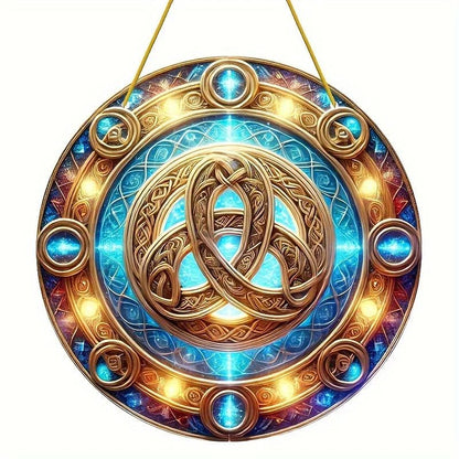 Celtic Knot Suncatcher Pagan Acrylic Sign Witchcraft Window Art-MoonChildWorld