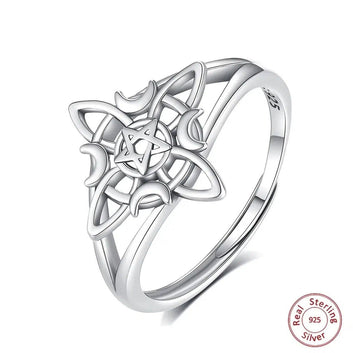 Celtic Knot Witchcraft Ring Wicca Jewelry