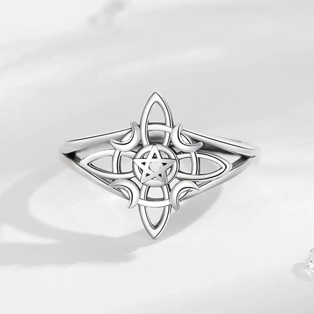Celtic Knot Witchcraft Ring Wicca Jewelry-MoonChildWorld