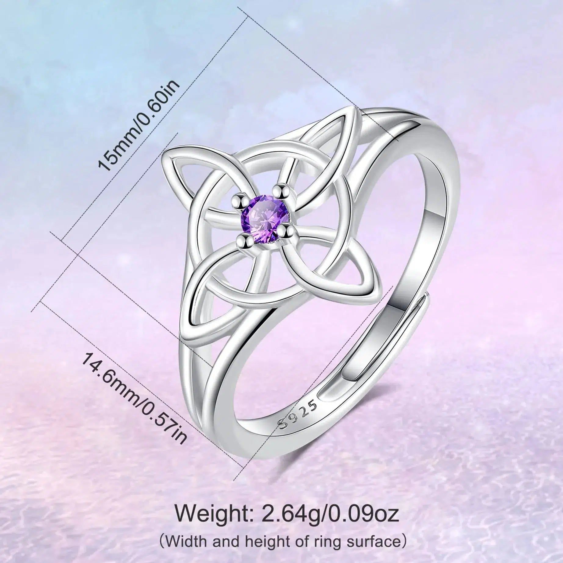 Celtic Knot Witchcraft Ring Wicca Jewelry-MoonChildWorld