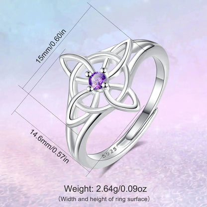 Celtic Knot Witchcraft Ring Wicca Jewelry-MoonChildWorld