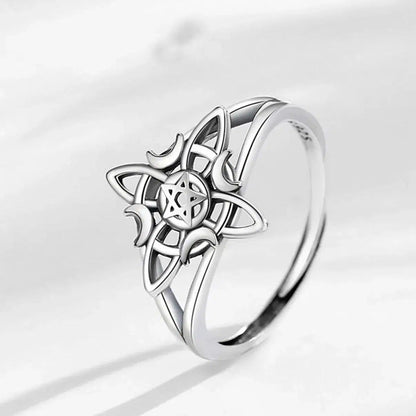 Celtic Knot Witchcraft Ring Wicca Jewelry-MoonChildWorld