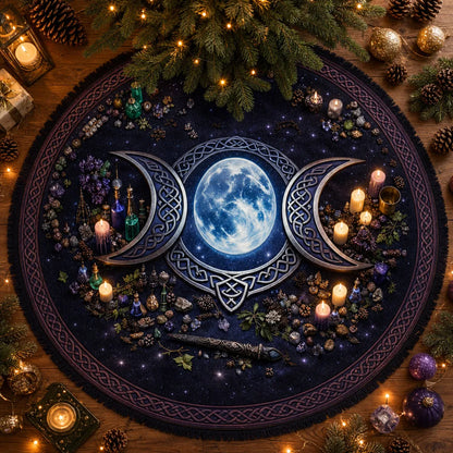 Celtic Moon Triple Yule Tree Skirt – Pagan Witch Gothic Decor_mockup_2.webp