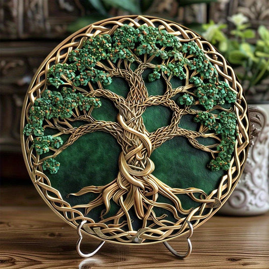 Celtic Tree Of Life Metal Sign Pagan Decor-MoonChildWorld