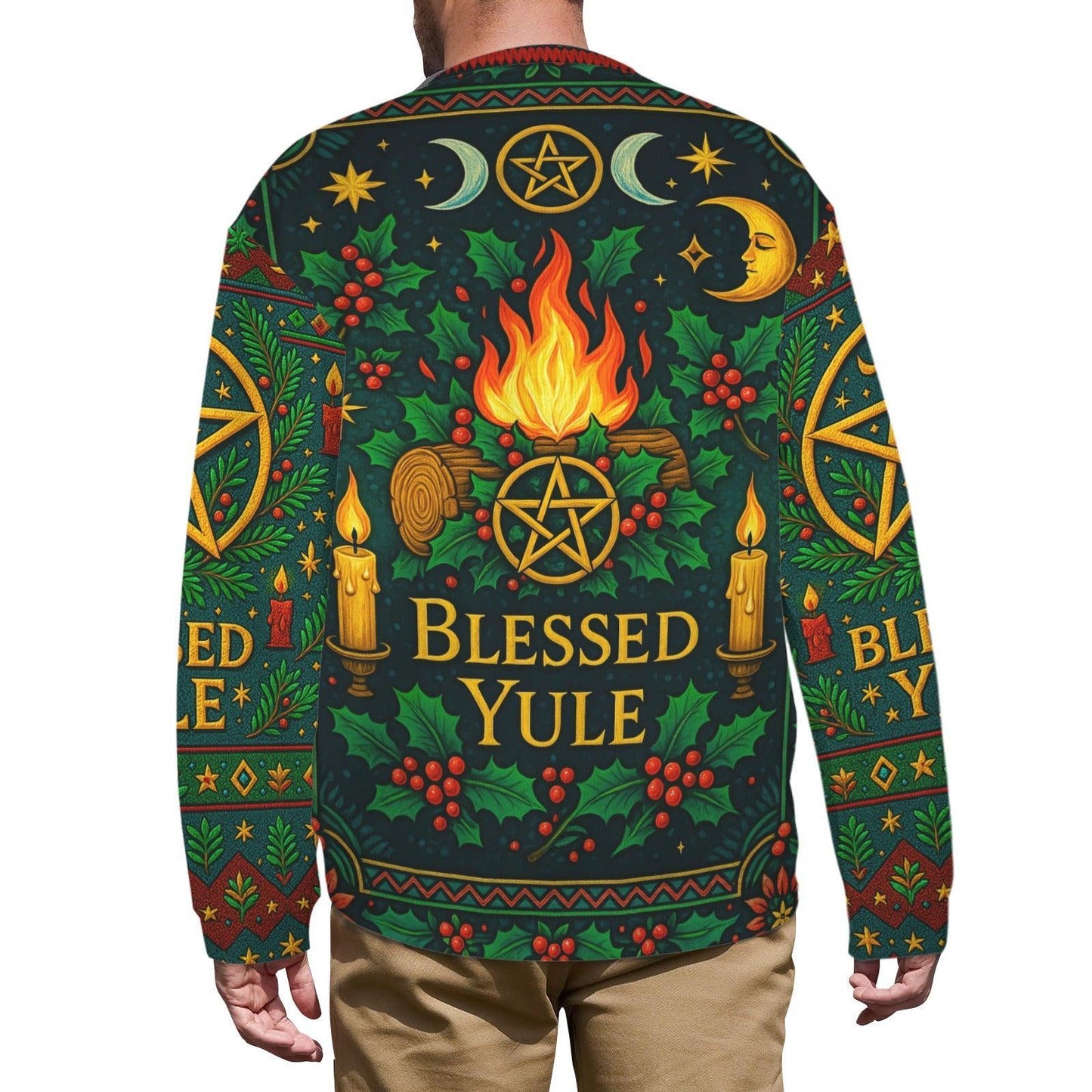 Celtic Tree of Life Pagan Yule Sweatshirt Pagan Wicca Christmas Sweater-MoonChildWorld