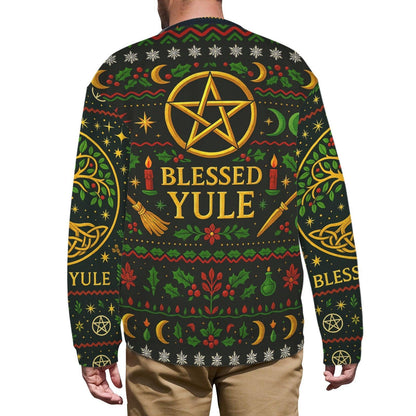 Celtic Tree of Life Pagan Yule Sweatshirt - Yule Goddess Wicca Christmas Sweater-MoonChildWorld