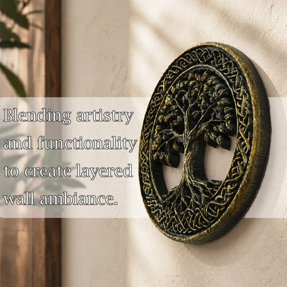 Celtic tree of life wall art – entryway pagan home decor