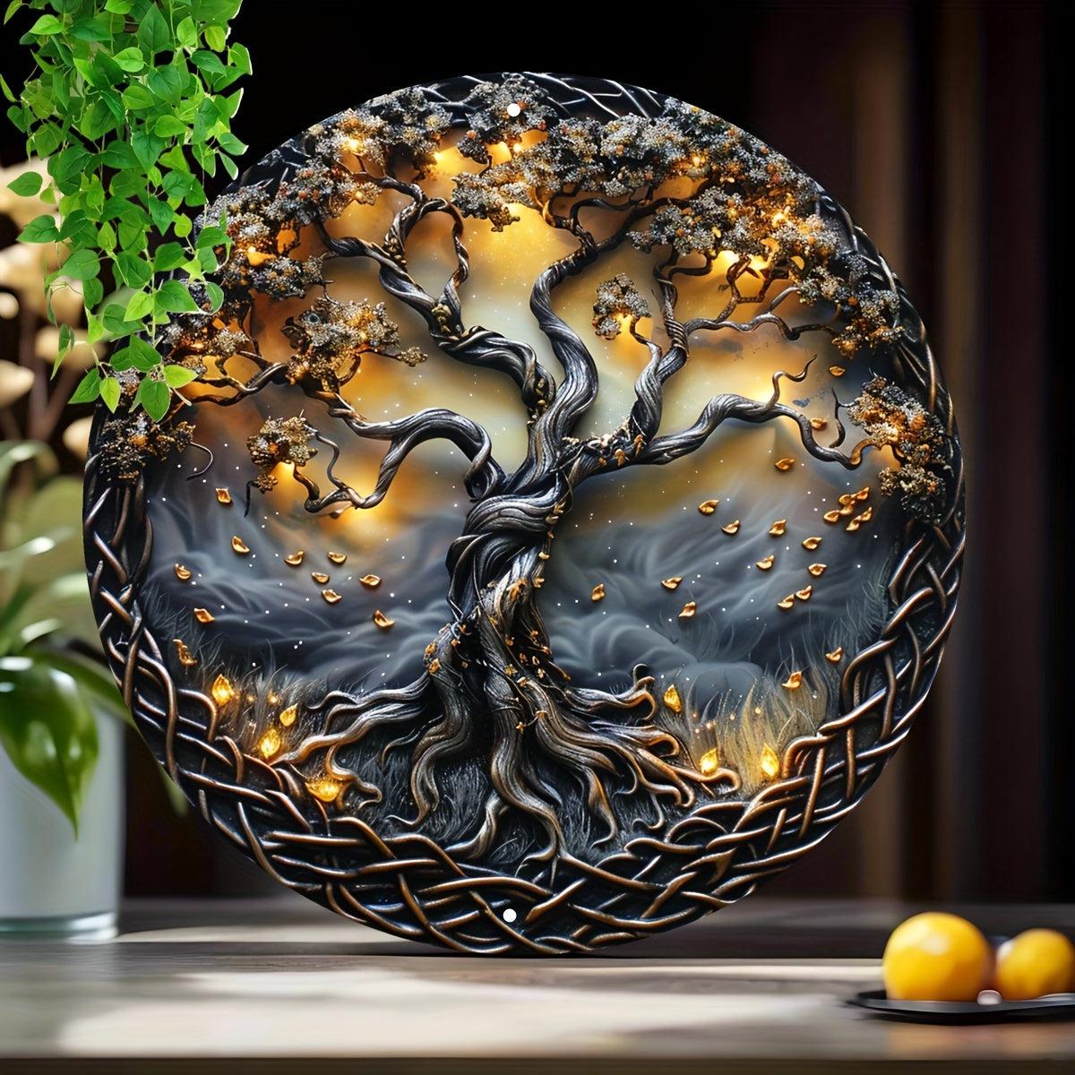 Celtic Tree of life Wall Art Pagan Metal Sign-MoonChildWorld