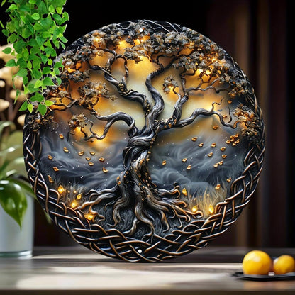 Celtic Tree of life Wall Art Pagan Metal Sign-MoonChildWorld