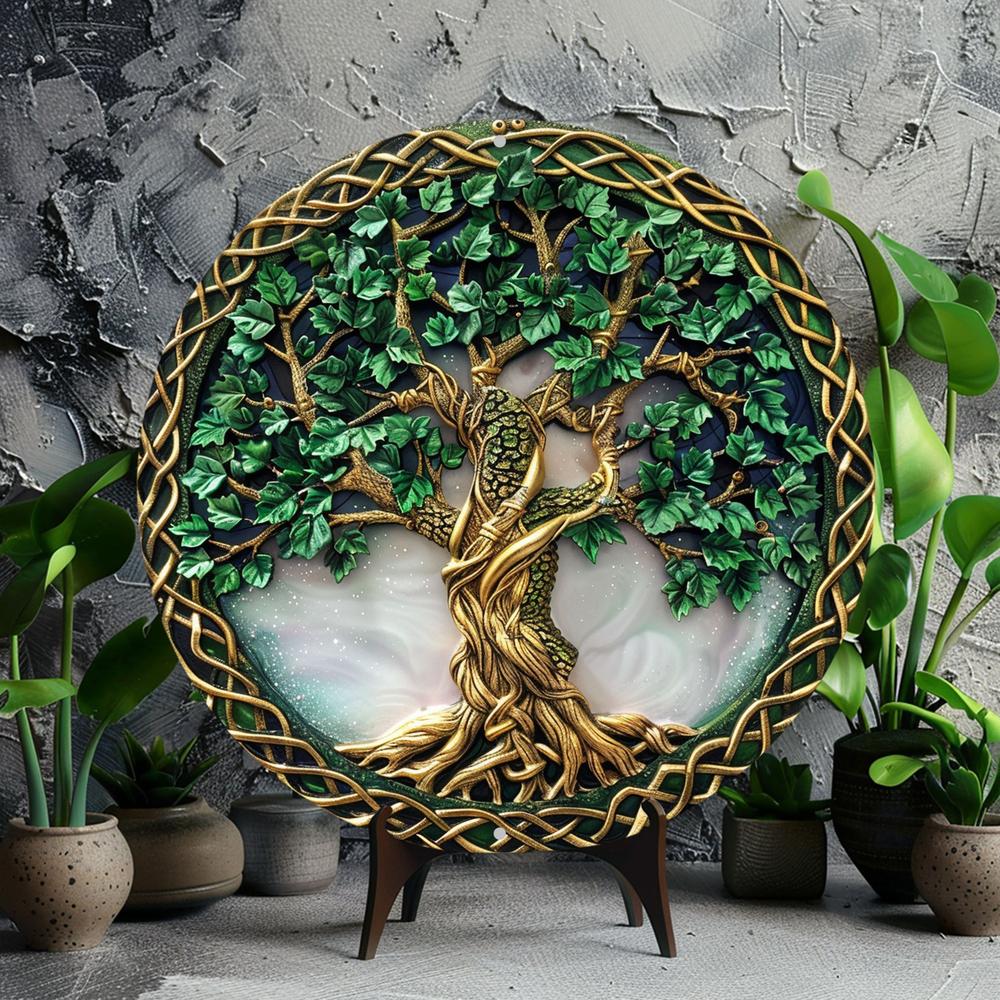 Celtic Tree of life Wall Sign Pagan Metal Sign Spiritual Decor-MoonChildWorld