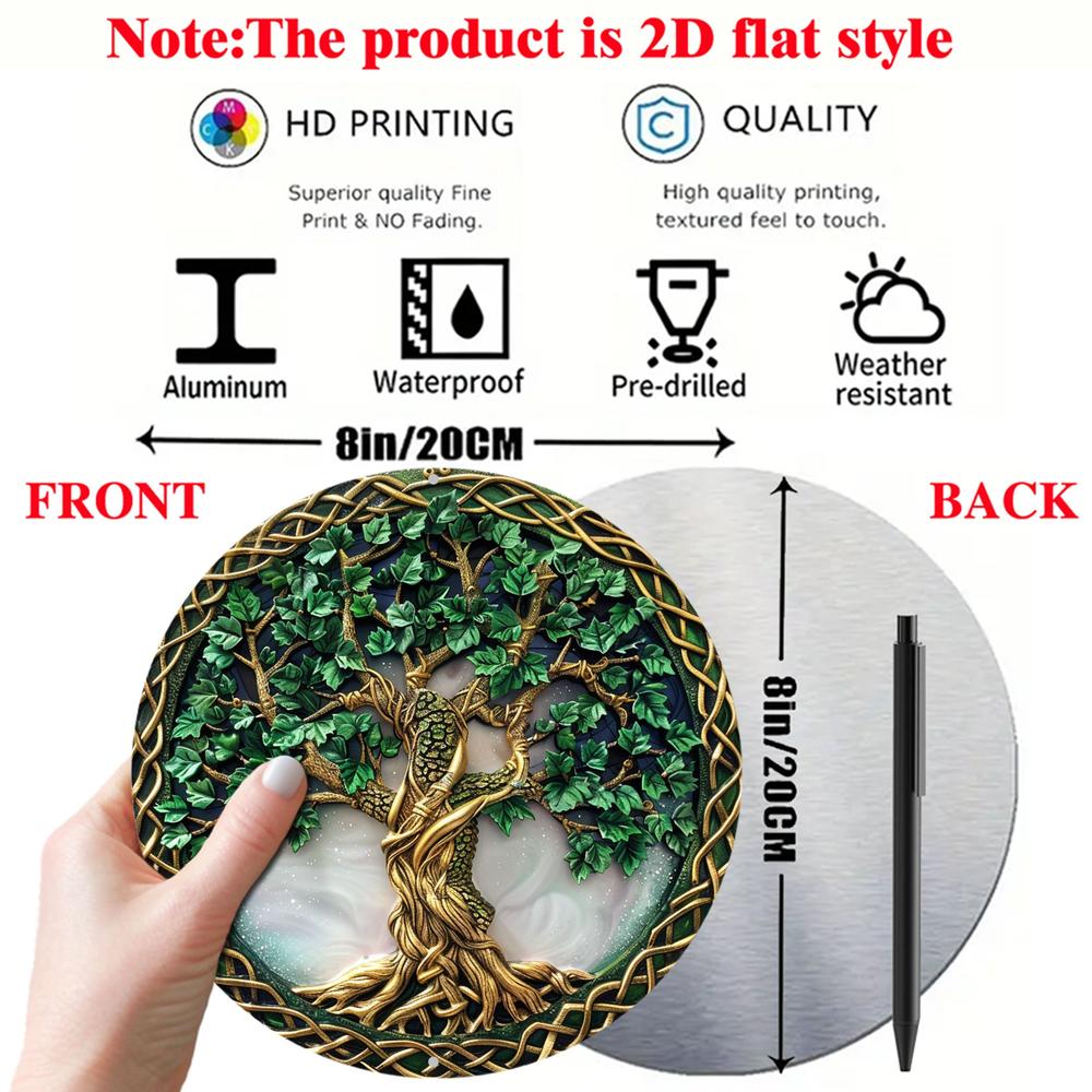 Celtic Tree of life Wall Sign Pagan Metal Sign Spiritual Decor-MoonChildWorld