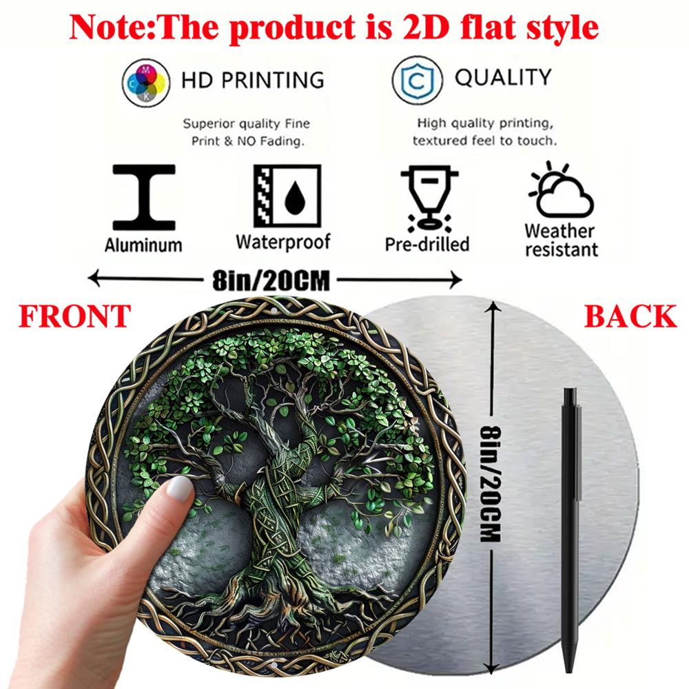 Celtic Tree of life Wall Sign Pagan Metal Sign Spiritual Decor-MoonChildWorld