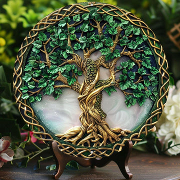 Celtic Tree of life Wall Sign Pagan Metal Sign Spiritual Decor-MoonChildWorld