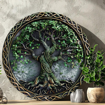 Celtic Tree of life Wall Sign Pagan Metal Sign Spiritual Decor-MoonChildWorld