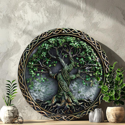 Celtic Tree of life Wall Sign Pagan Metal Sign Spiritual Decor-MoonChildWorld