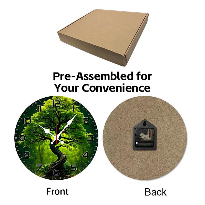 Celtic Tree of life Wooden Wall Clock Pagan Home Decor-MoonChildWorld