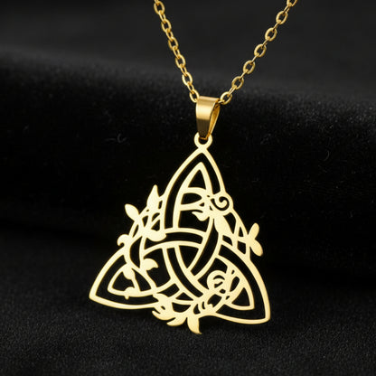 Celtic Trinity Knot Necklace Wicca Triquetra Necklace Witchcraft Jewelry-MoonChildWorld