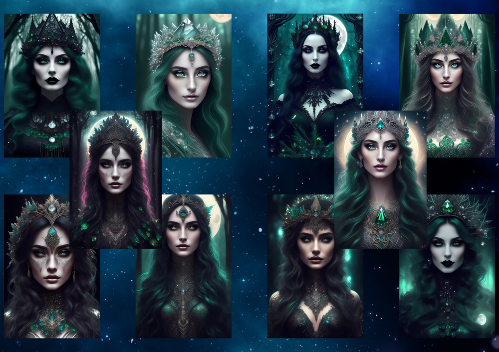 Celtics goddess Digital Art-MoonChildWorld