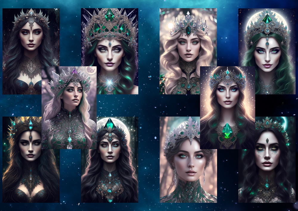 Celtics goddess Digital Art-MoonChildWorld