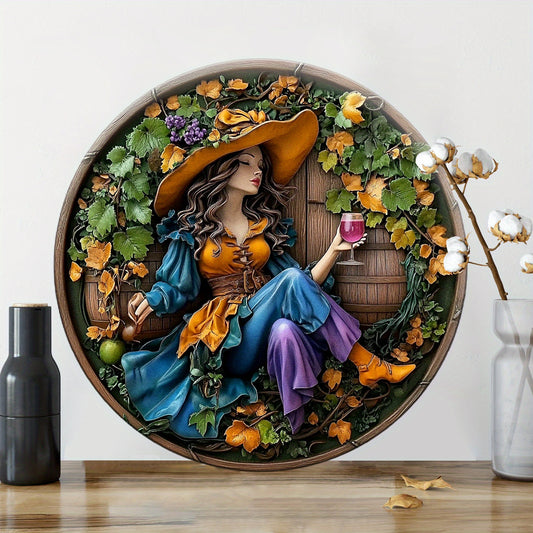 Charming Harvest Festival Witch Metal Sign Pagan Home Decor-MoonChildWorld