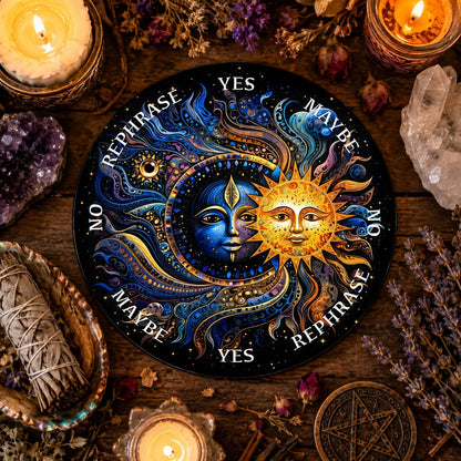 Crystal Star Astrology Pendulum Board for Scrying