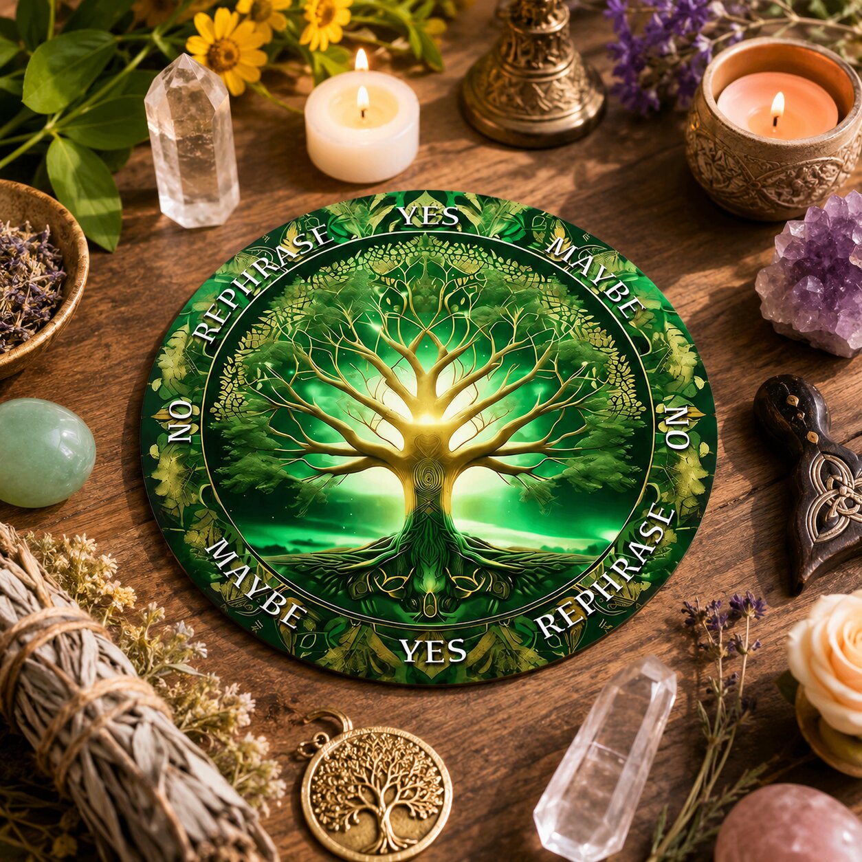 Crystal Star Astrology Pendulum Board for Scrying