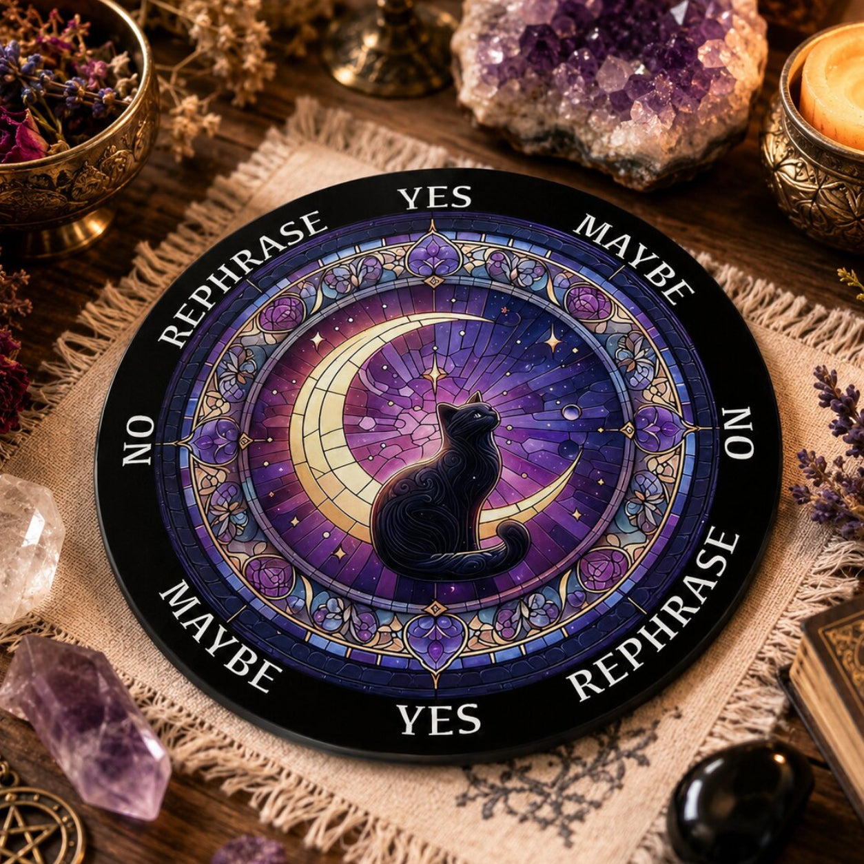 Crystal Star Astrology Pendulum Board for Scrying