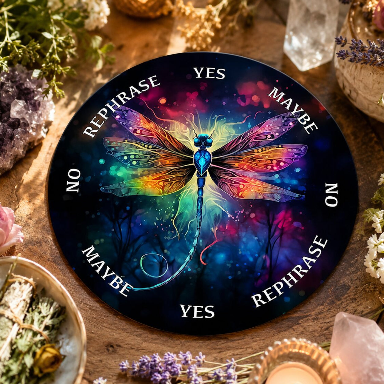 Crystal Star Astrology Pendulum Board for Scrying