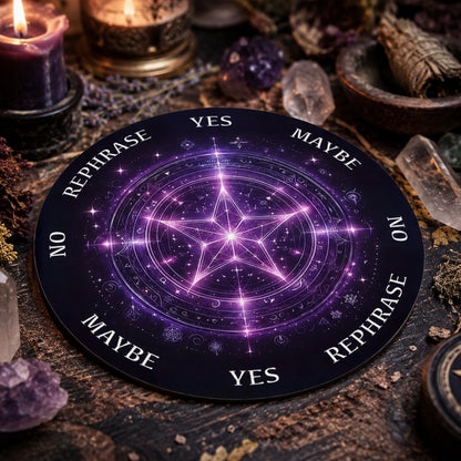 Crystal Star Astrology Pendulum Board for Scrying