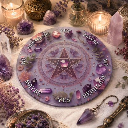 Crystal Star Astrology Pendulum Board for Scrying