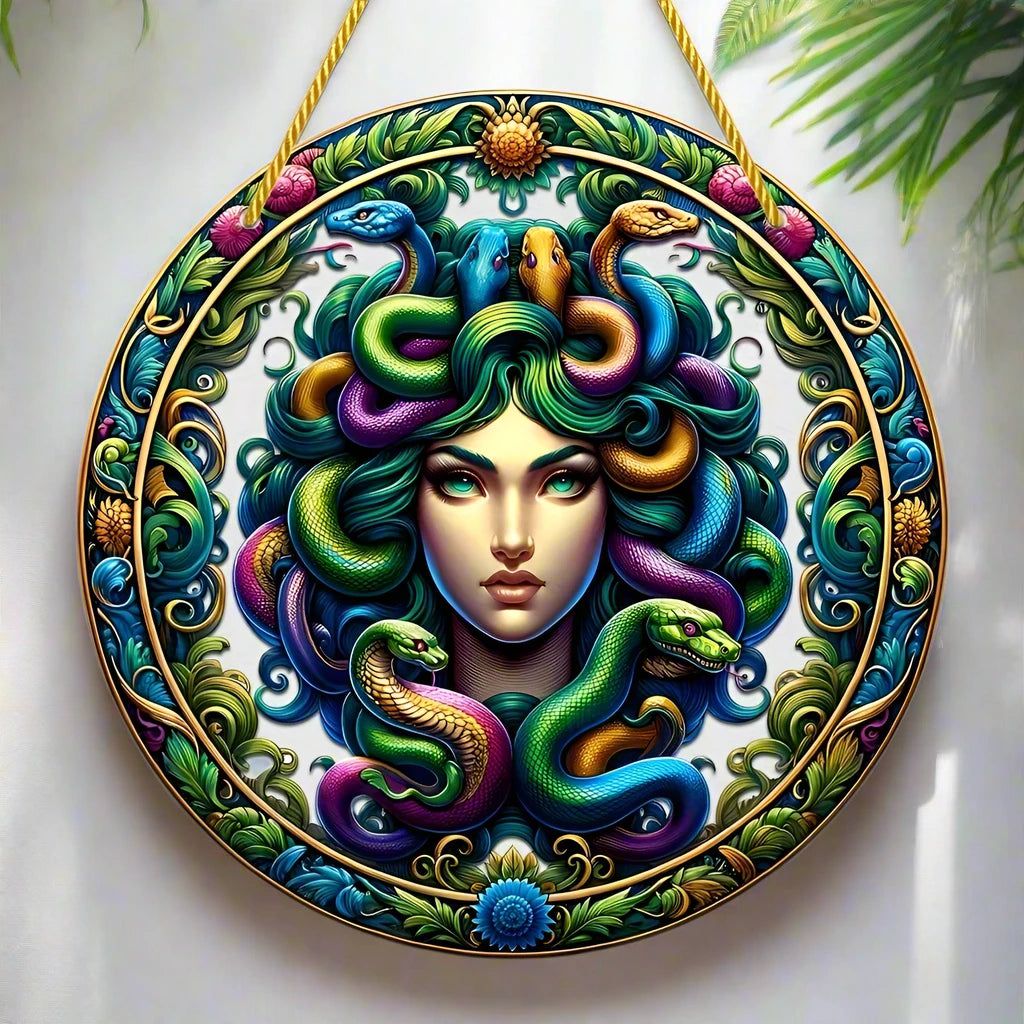 Christmas Suncatcher Mystic window decor Witchy suncatcher Witch Hanging Ornament-MoonChildWorld