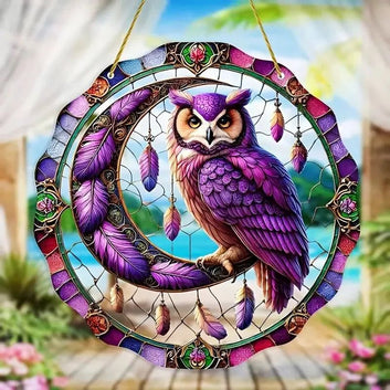 Christmas Suncatcher Mystic window decor Witchy suncatcher Witch Hanging Ornament-MoonChildWorld