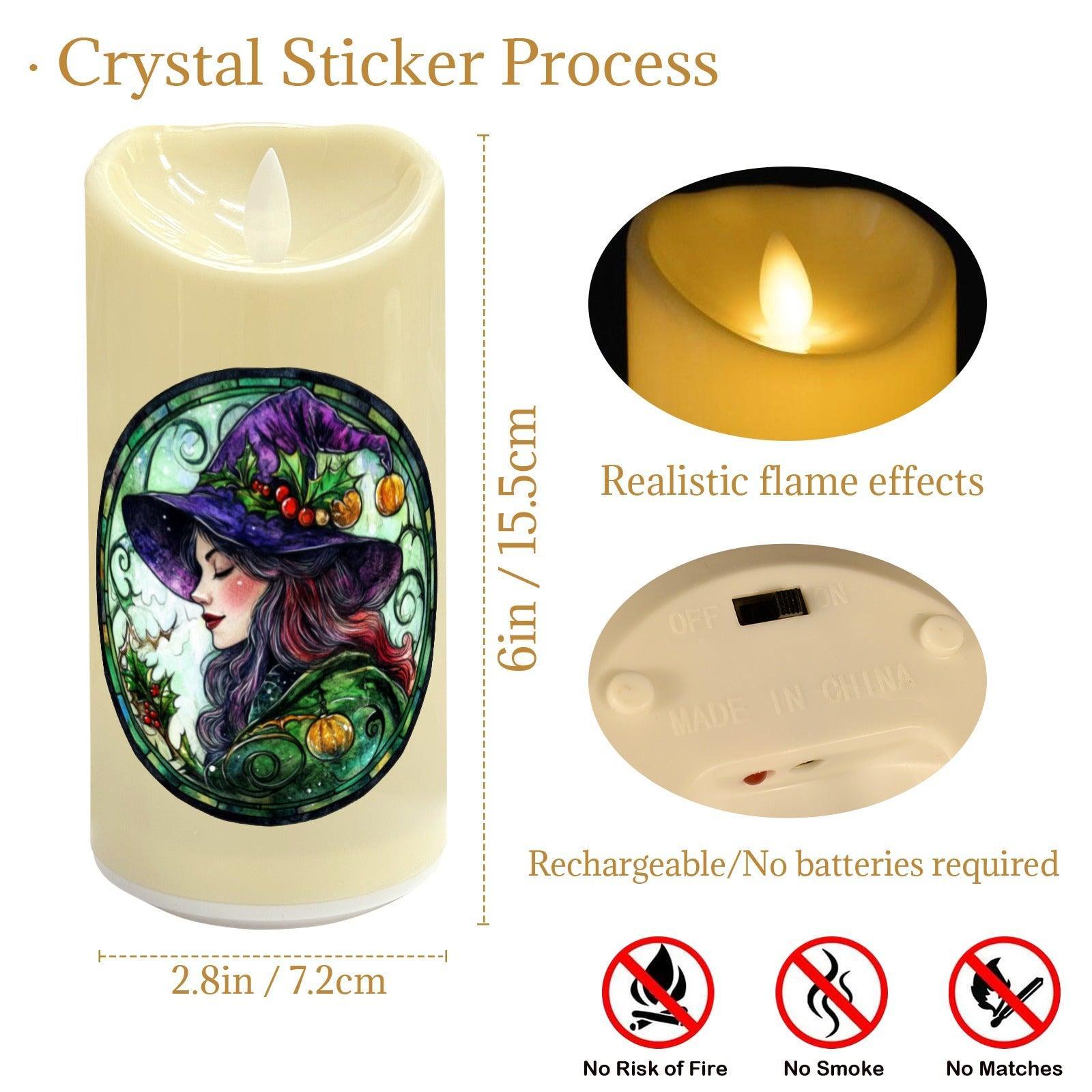 Christmas Witch Flameless LED Candle-MoonChildWorld