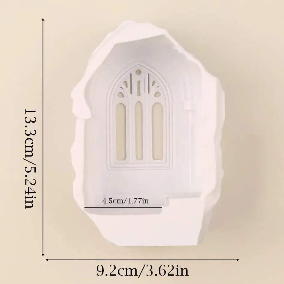 Church Arch Window Witchy Wall Decor Candle Holder For Gothic Dark Room-MoonChildWorld