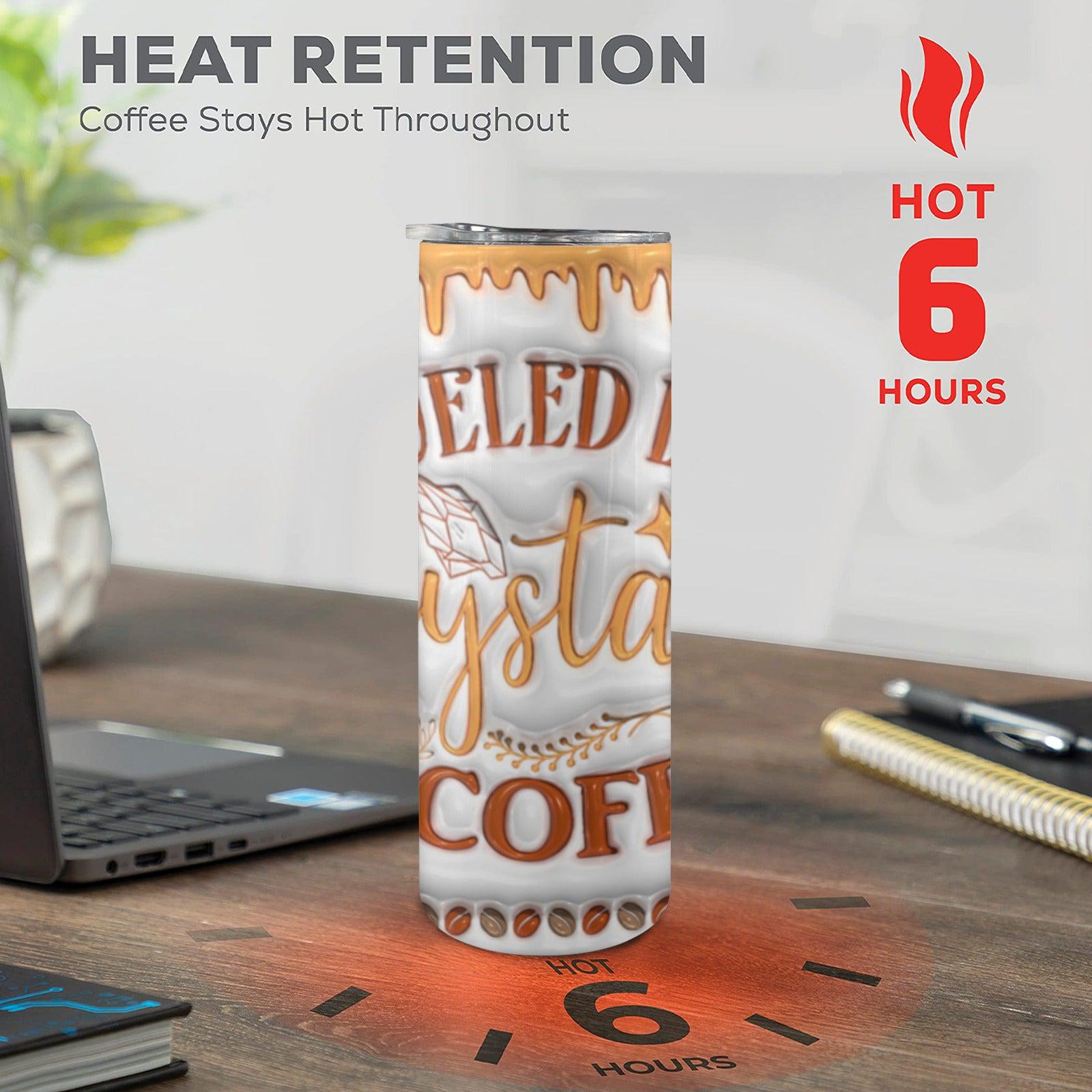 Coffee Witchy Skinny Tumbler with Lid and Straw-MoonChildWorld