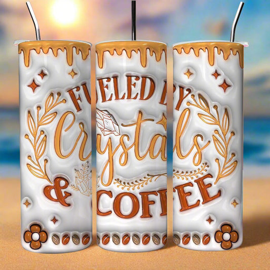 Coffee Witchy Skinny Tumbler with Lid and Straw-MoonChildWorld