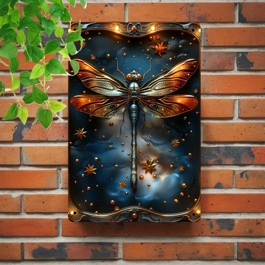 Vintage Dragonfly Wall Decor Dragonfly Metal Sign Insect Home Decor-MoonChildWorld