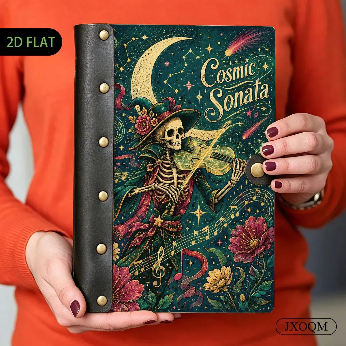 Cosmic Skeleton Violin Journal - celestial journal - MoonChildWorld