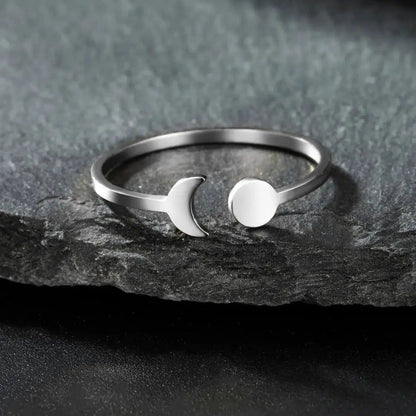Crescent Moon Ring-MoonChildWorld