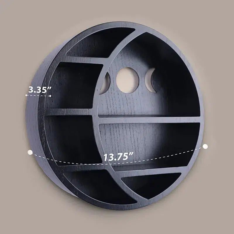 Crescent Moon Shelf for Crystals Stone Essential Oil-MoonChildWorld