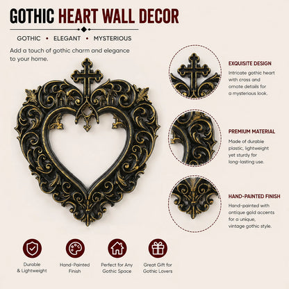Gothic cross frame – hollow mirror frame side view