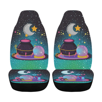 Crystal Ball Cauldron Witch Car Seat Cover-MoonChildWorld