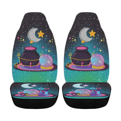 Crystal Ball Cauldron Witch Car Seat Cover-MoonChildWorld